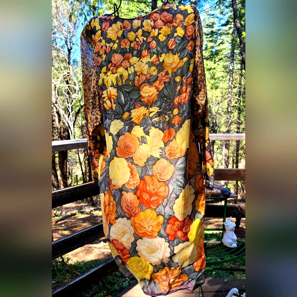 !HOST PICK!🎉🎊Marilyn Brooks STUNNING vintage floral dress szM